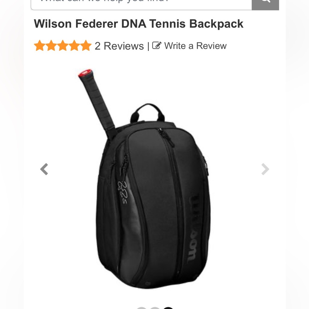 Wilson Federer DNA tennis backpack NWOT